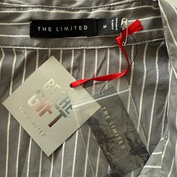 Striped Women’s Button Up Shirt - Picture 8 of 9